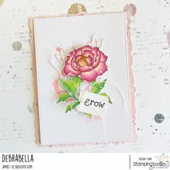 Stamping Bella - Cling Stamps - Tiny Townie Wonderland Peony